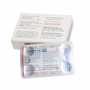 Blister pack of Caverta 100 mg used for erectile dysfunction