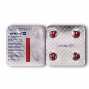 Blister pack of Caverta 25 mg used to treat erectile dysfunction