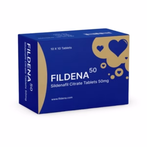 Fildena 50 mg Sildenafil Citrate tablets for erectile dysfunction treatment in men