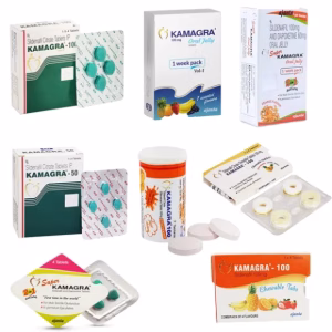 Kamagra Tablets Containing Sildenafil Citrate, Used to Treat Erectile Dysfunction and Improve Sexual Performance in Adult Men