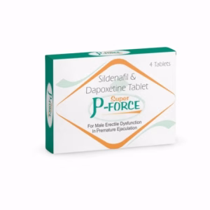 Super P Force tablets with Sildenafil and Dapoxetine for erectile dysfunction and premature ejaculation treatment in men