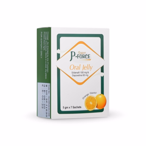 Super P Force Oral Jelly 2 Super P Force Oral Jelly packets – fast-acting gel for dual sexual dysfunction treatment
