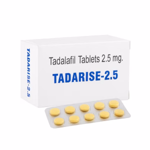 Tadarise 2.5 mg Tadalafil tablets for mild erectile dysfunction treatment in men
