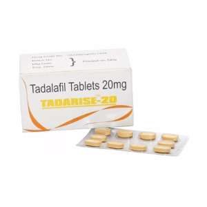 Tadarise 20 mg Tadalafil tablets for erectile dysfunction treatment in men