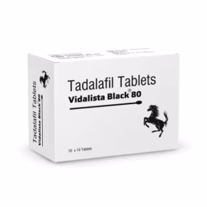 Vidalista Black 80 mg Tadalafil tablets for high-potency erectile dysfunction treatment in men