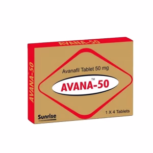 Avana 50 mg Avanafil tablets for erectile dysfunction treatment in men