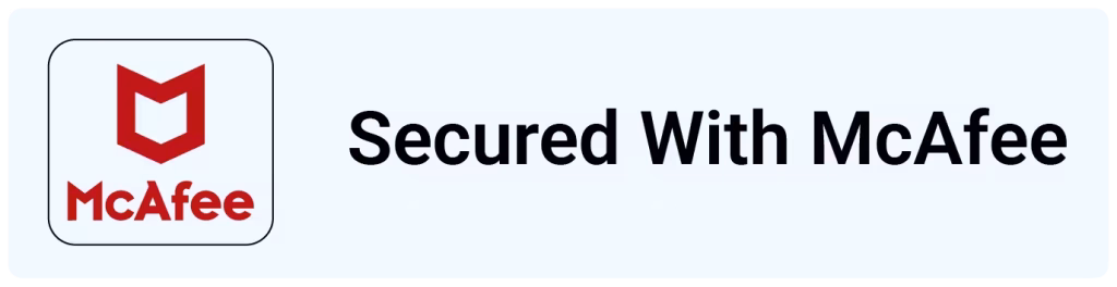 Home 13 Secured With McAfee